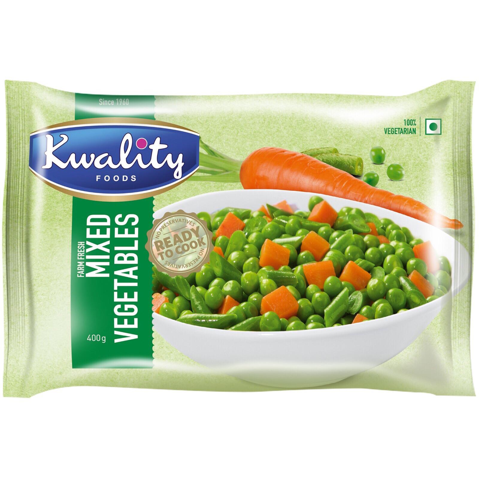 Kwality foods, Mixed Vegetables,  400g