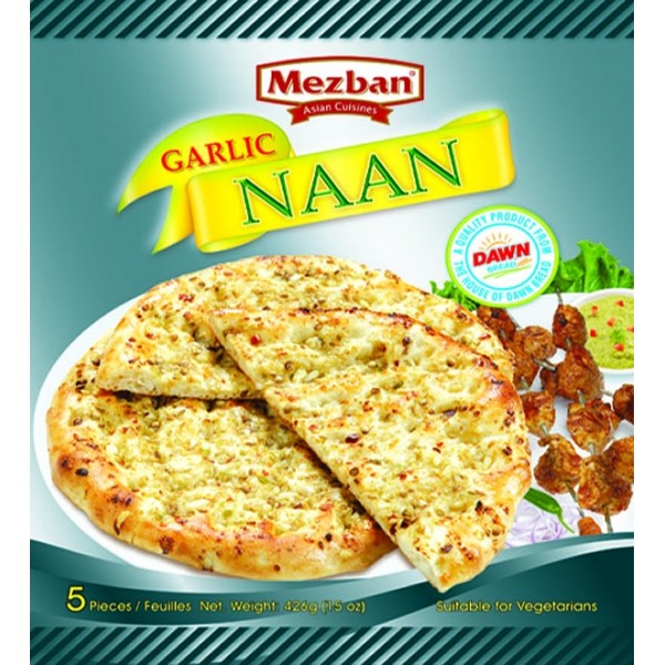 Mezban Garlic Naan 5pcs 426g