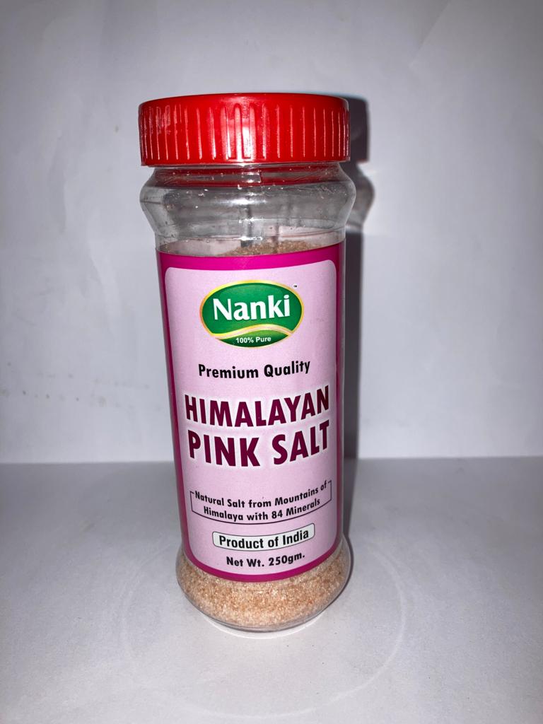 Nanki Himalayan Pink Salt Bottle (Granulated), 250g