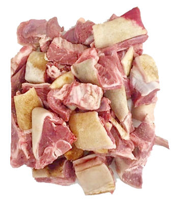 Frozen Chinese Black Goat (Diced With Skin)